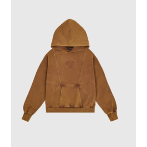 CARSICKO CYBE PULLOVER HOODIE WASHED BROWN/PINK WINE
