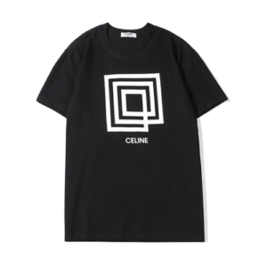 Celine T Shirt with Show Invitation Labyrinth Print
